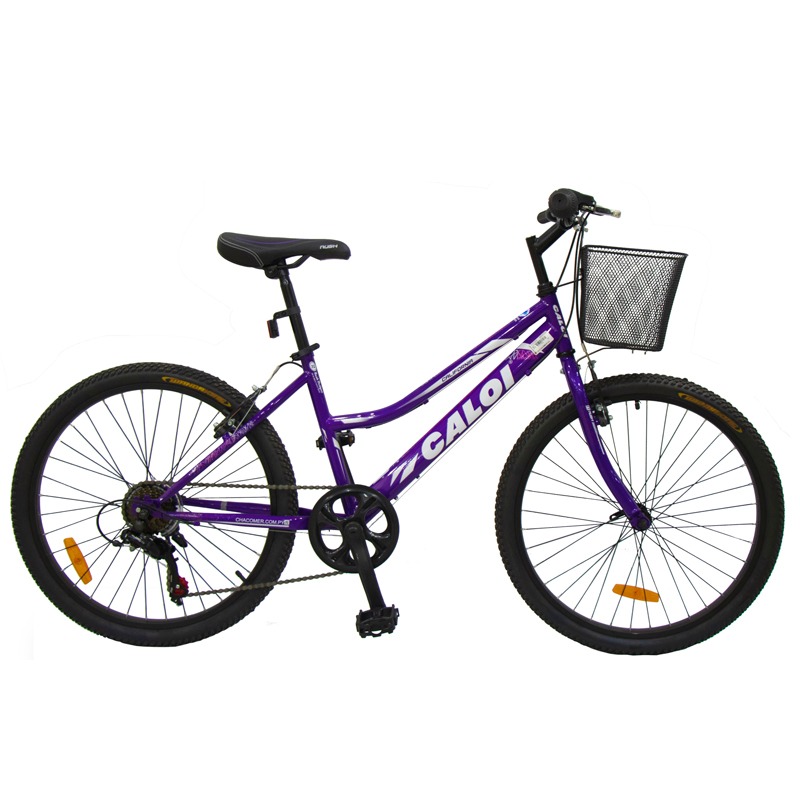 BICICLETA CALOI CALIFORNIA ARO 24" LILA